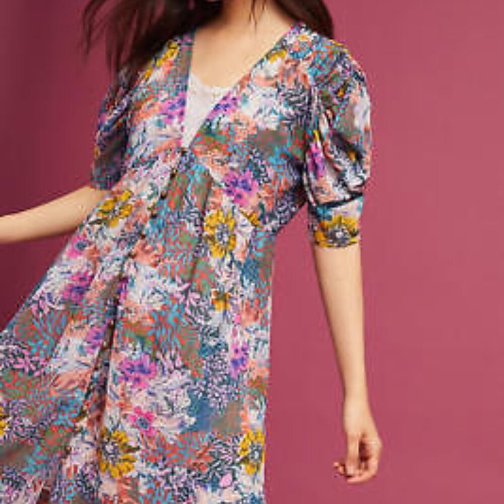 Anthropolgie Akemi + Kin Valencia Dress NTW  | L